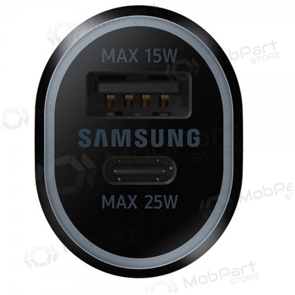 Laturi automobilinis alkuperäinen Samsung EP-L4020NBEGEU 1xType-C 1xUSB-A musta pakkauksessa 40W