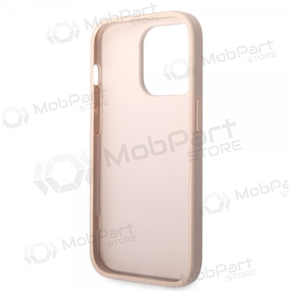 Apple iPhone 14 Pro Max kotelo - Guess PU 4G Metal Logo (vaaleanpunainen)