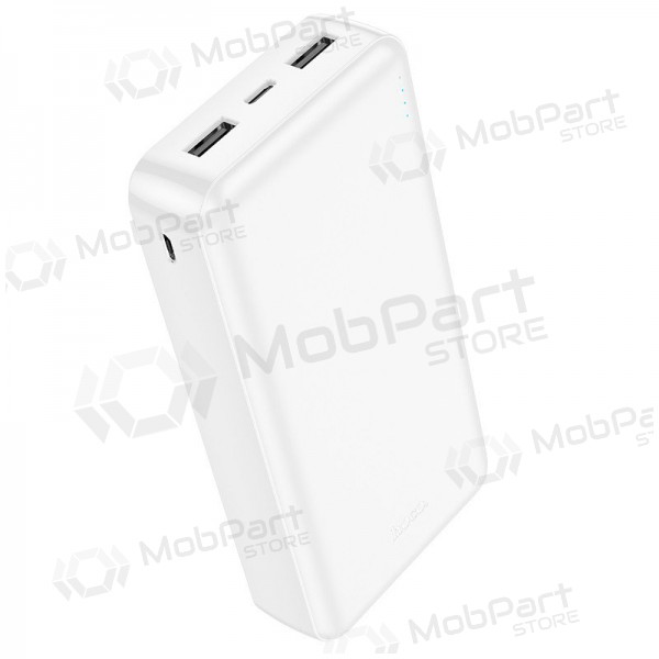 Ulkoinen paristo Power Bank Hoco J100A 2xUSB-A 20000mAh valkoinen