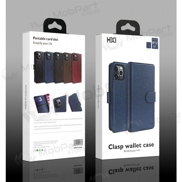 Suojakuori HDD Clasp Wallet Case Apple iPhone 13/14 punainen