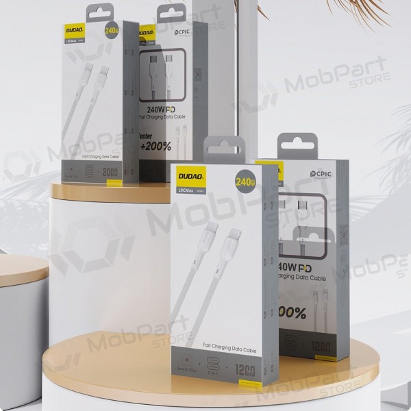 USB-C-kaapeli Dudao L9CMax USB-C–USB-C 2 m 240 W musta