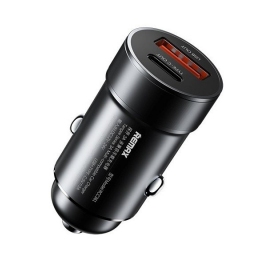 Autolaturi Remax RCC361 15W USB-C/USB-A musta