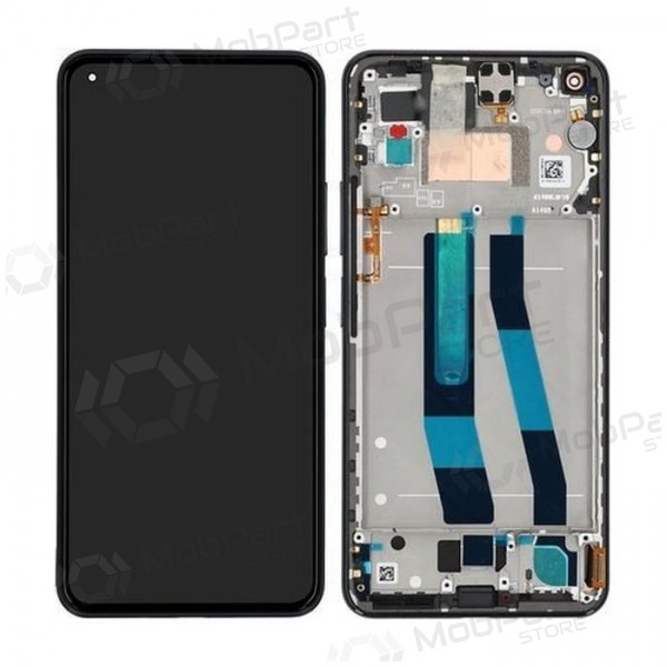 Xiaomi Mi 11 Lite 4G / Mi 11 Lite 5G näyttö (musta) (kehyksellä) (service pack) (alkuperäinen)