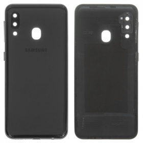 Samsung A202 Galaxy A20e 2019 takaakkukansi (musta) (service pack) (alkuperäinen)