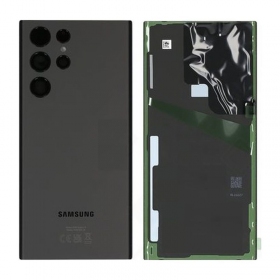 Samsung S908 Galaxy S22 Ultra takaakkukansi (Phantom Black) (käytetty grade A, alkuperäinen)