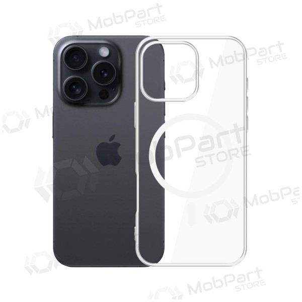 Apple iPhone 16 Pro kuori - 3MK Clear MagCase (läpinäkyvä)