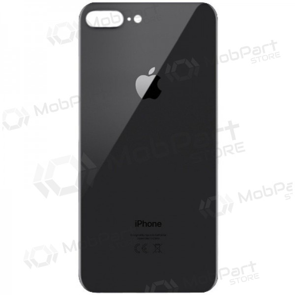 Apple iPhone 8 Plus takaakkukansi harmaa (space grey) (bigger hole for camera) Apple iPhone 8 Plus takaakkukansi harmaa (space grey) (bigger hole for camera)