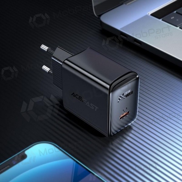 Laturi buitinis Acefast A1 PD20W USB-C musta
