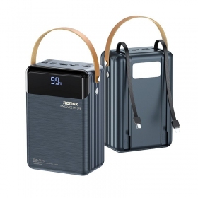 Ulkoinen paristo Power Bank Remax RPP-566 22.5W 80000mAh harmaa