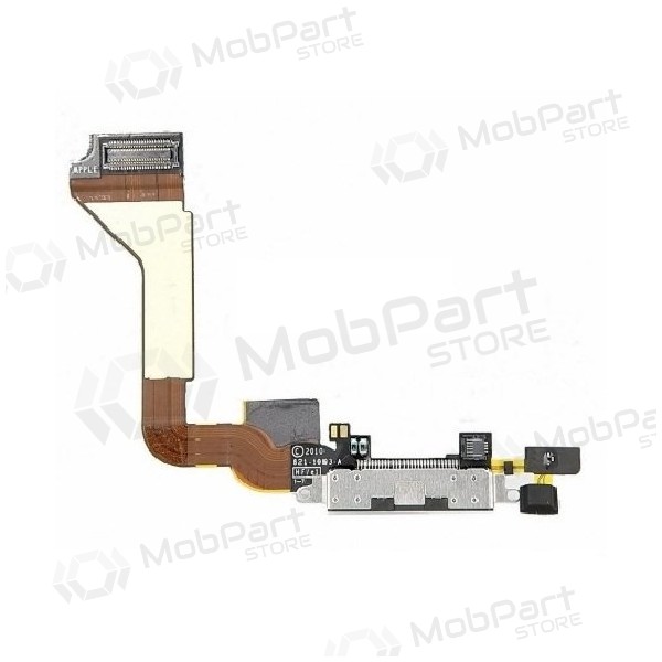 Apple iPhone 4 latauspistorasian liitin (latausliitin) (musta) (käytetty, alkuperäinen)