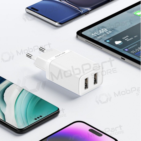 Laturi Awei C15-EU 2xUSB-A 10W valkoinen
