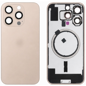 Apple iPhone 16 Pro takakansi (kultainen) (Premium)
