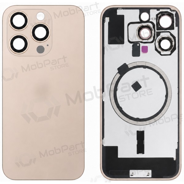 Apple iPhone 16 Pro takakansi (kultainen) (Premium)