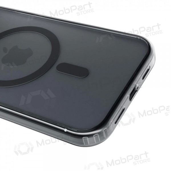 Apple iPhone 17 Pro Max, 18 Pro Max kotelo - "3mk Frosty MagCase" (musta)