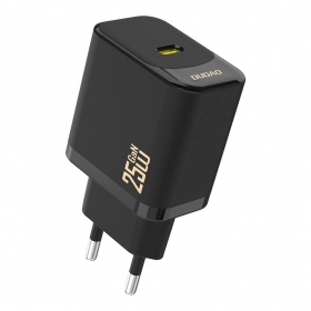 Puhelimen laturi Dudao A27 25 W GaN USB-C musta
