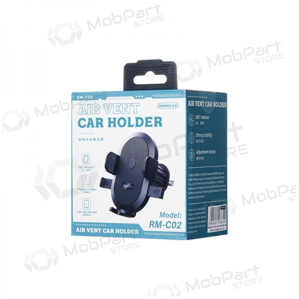 Auton matkapuhelinpidike Remax RM-C02 (air vent) musta
