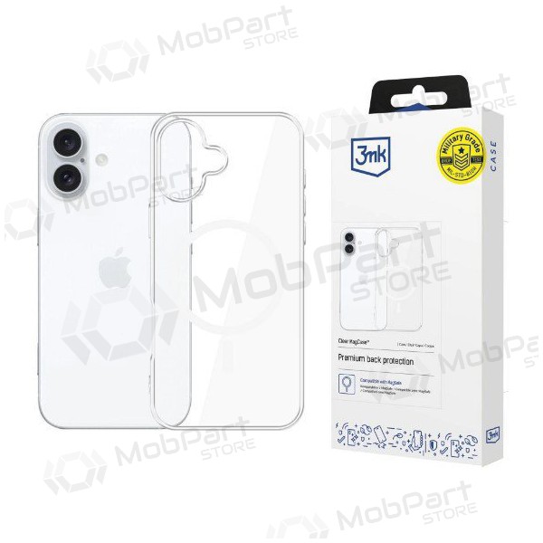 Apple iPhone 16 kotelo - 3MK Clear MagCase