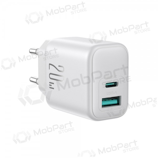 Laturi Joyroom JR-TCF21 USB-C/USB-A PD20W valkoinen
