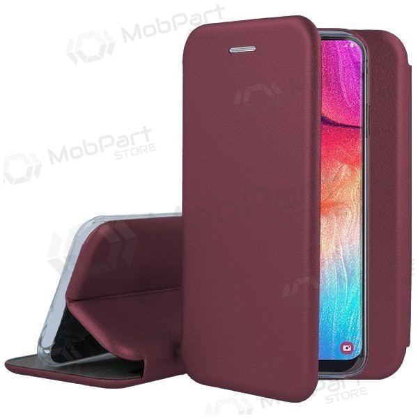 Apple iPhone 13 Pro Max kotelo - Book Elegance (viininpunainen)