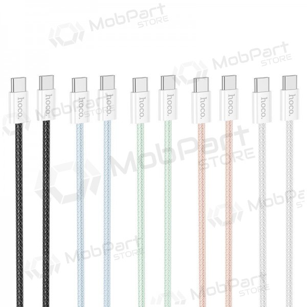 USB kaapeli Hoco X104 60W USB-C to USB-C 2.0m musta
