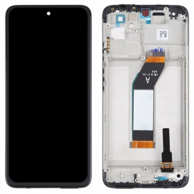 Xiaomi Redmi 10 2021 näyttö (musta) (kehyksellä) (service pack) (alkuperäinen)