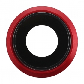 Apple iPhone 8 / SE 2020 kameran linssi (punainen) (kehyksellä)