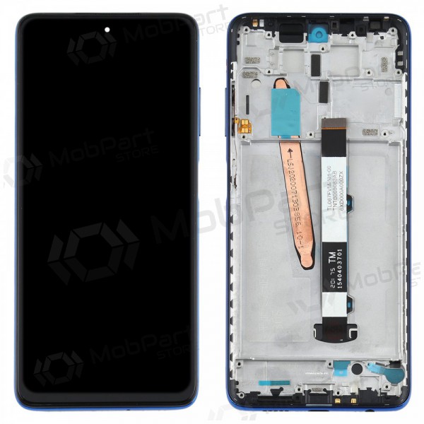 Xiaomi Poco X3 / X3 NFC näyttö (sininen) (kehyksellä) (service pack) (alkuperäinen)