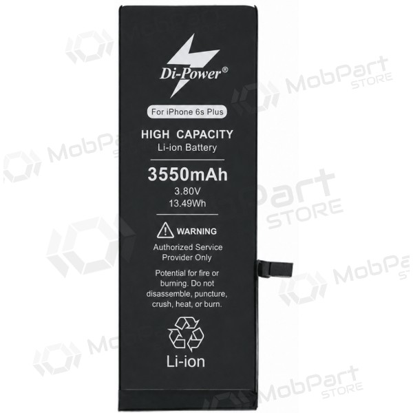 Apple iPhone 6s Plus akku, Di-Power 3550 mAh (suurempi kapasiteetti)