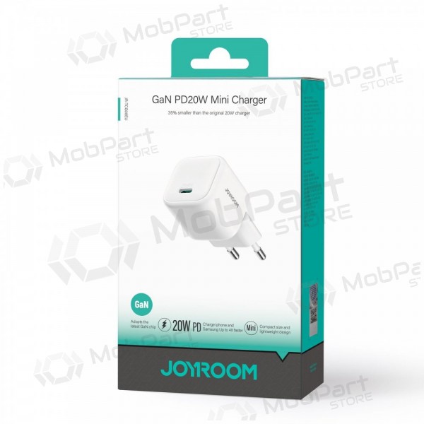 Laturi Joyroom JR-TCG08 USB-C GaN PD20W valkoinen
