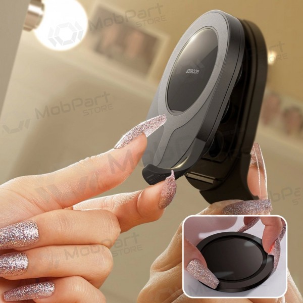 Magnetinis telefono laikiklis su siurbtukais Joyroom JR-ZS418 musta