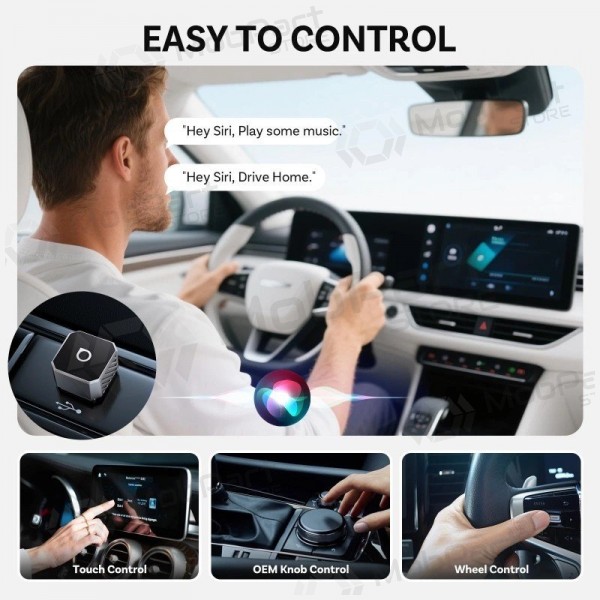 Langaton CarPlay/Android Auto -adapteri Ottocast Mini Cube hopea CP88-T3
