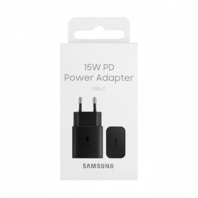 Laturi alkuperäinen Samsung EP-T1510NBEGEU 15W pakkauksessa musta