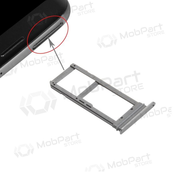Samsung G935 Galaxy S7 Edge SIM kortin pidike (harmaa)