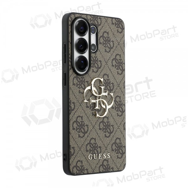 Samsung Galaxy S26 Ultra kotelo - Guess PU 4G Metal Logo (ruskea)