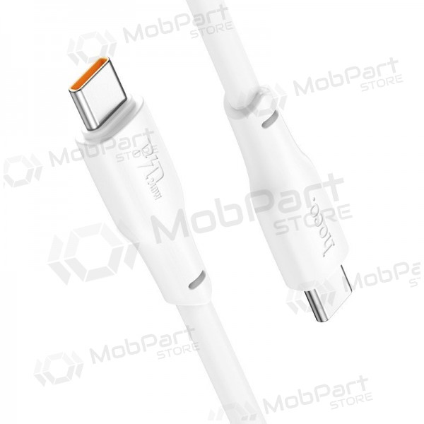 USB kaapeli Hoco X93 60W USB-C to USB-C 2.0m valkoinen