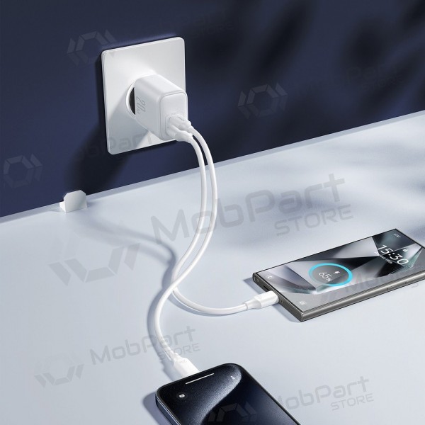 Laturi Joyroom JR-TCF21 USB-C/USB-A PD20W valkoinen