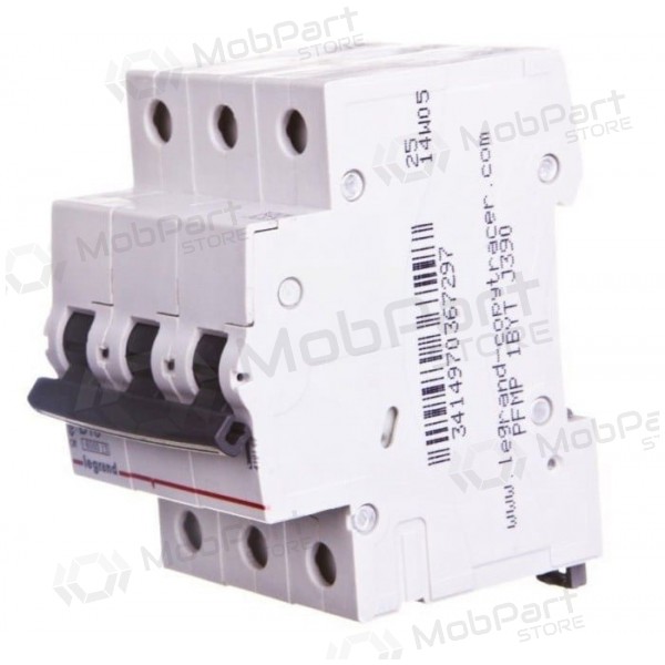 Automaattinen johdonsuojakatkaisija MCB RX3 Legrand 419167 (10A, 3P, 230V, 6kA)