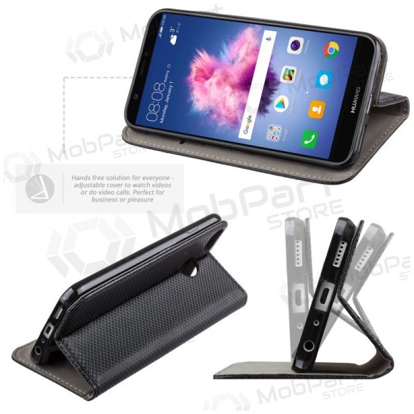 LG G8 ThinQ kotelo - Smart Magnet (musta)