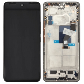 Xiaomi 12 Lite 5G näyttö (musta) (kehyksellä) (alkuperäinen)