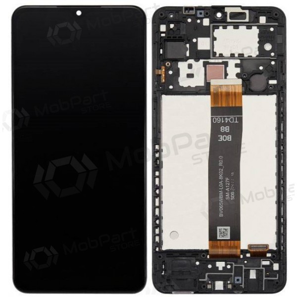 Samsung Galaxy A12s 2021 näyttö (musta) (kehyksellä) (alkuperäinen) Samsung Galaxy A12s 2021 näyttö (musta) (kehyksellä) (alkuperäinen)