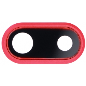 Apple iPhone 8 Plus kameran linssi (punainen) (kehyksellä)