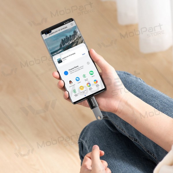 Sovitin Baseus Ingenuity Series Type-C to USB-A3.1 OTG musta ZJJQ000001