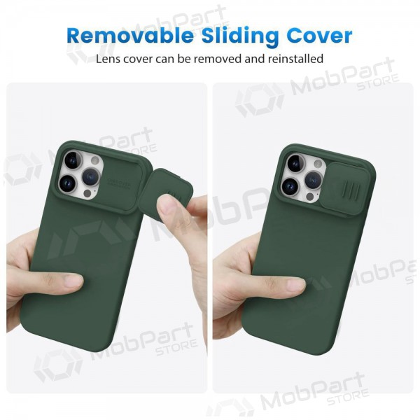 Apple iPhone 14 Pro suojakuori „Nillkin Silicone“ (tummanvihreä) Apple iPhone 14 Pro suojakuori „Nillkin Silicone“ (tummanvihreä)
