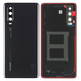Huawei P30 takaakkukansi (musta) (service pack) (alkuperäinen)