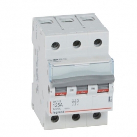 Katkaisija MCB RX3 Legrand 406470 (125A, 3P, 230V, 6kA)