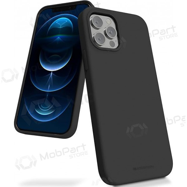 Apple iPhone 11 Pro Max kotelo Mercury - Silicone Case (musta)