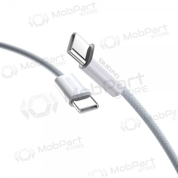 USB-C-kaapeli Dudao L6C USB-C–USB-C 2 m 60 W valkoinen