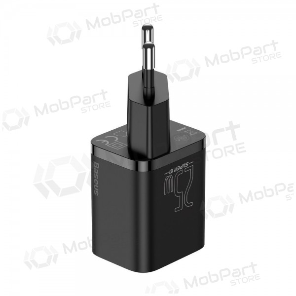 Laturi buitinis Baseus Super Si 25W + Type-C 1.0m musta TZCCSUP-L01