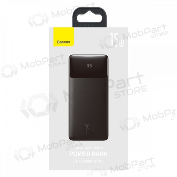 Ulkoinen paristo Power Bank Baseus Bipow Type-C PD+2xQuick Charge 3.0 15W 10000mAh musta PPBD050001