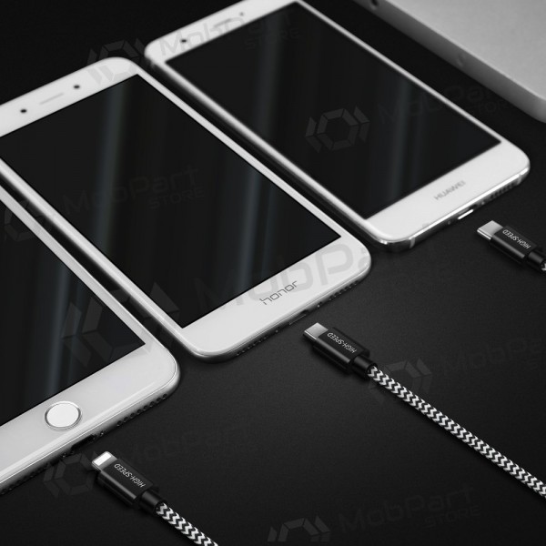 USB-kaapeli Dux Ducis K-ONE 3in1 microUSB-Lightning-Type-C FastCharging 1.2m